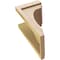 Ekena Millwork 9"W x 9"D x 18"H Wide Warren Rough Cedar Woodgrain TimberThane Corbel, Primed Tan CORUR09X09X18WARRCPR - alternate 3